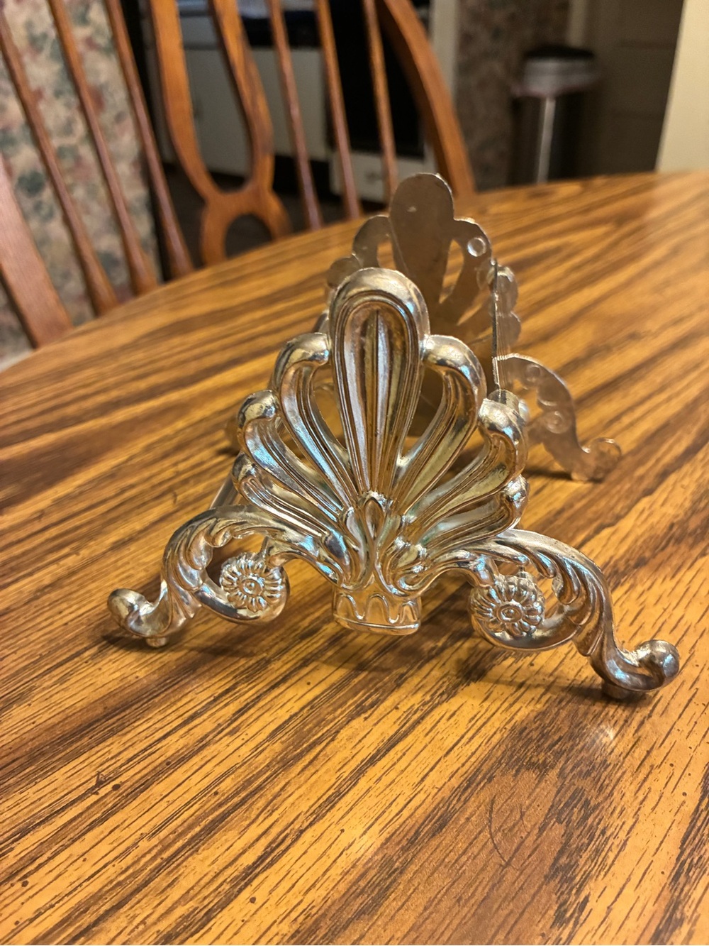 Vintage Silver Plate Knife Rest Caddy | Ornate Victorian Knife Holder | - Picture 3 of 6
